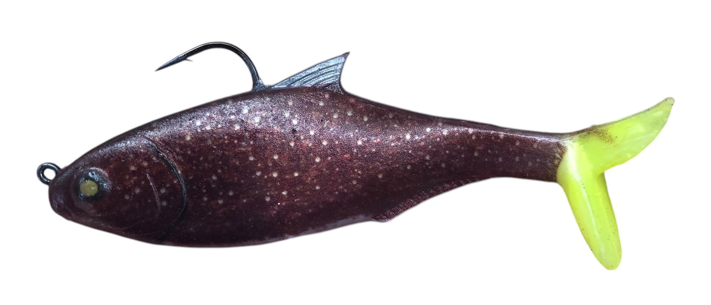 5" Jig Hook Purple Gold - Texas Swim Baitz